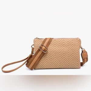 Jen & Co Izzy Woven Diagonal Crossbody w/ Guitar Strap